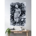 thumbnail image 1 of The Girl In The Garden Black And White Poster Wall Art, Modern Wall Decor For Living Room Bedroom, 16x24 UNFRAMED, 1 of 3