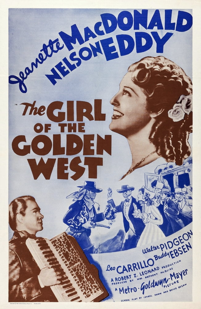 The Girl Of The Golden West U Canvas Art -  (11 x 17)