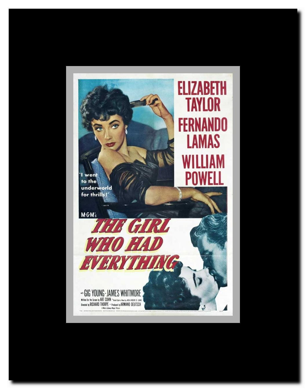 The Girl Who Had Everything Framed Movie Poster