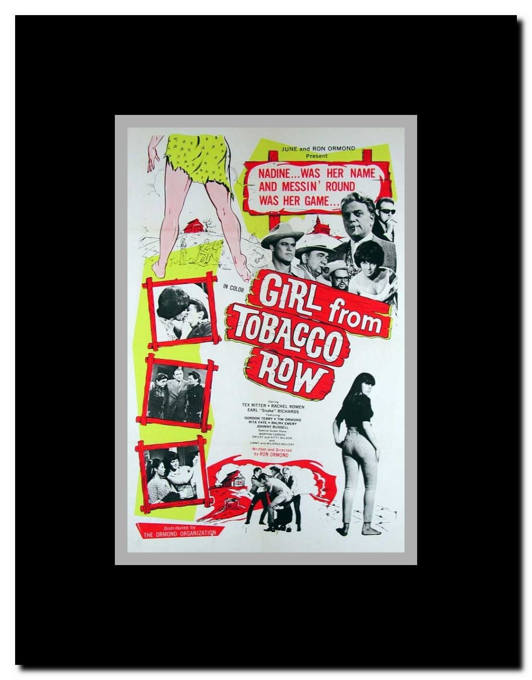 The Girl from Tobacco Row Framed Movie Poster