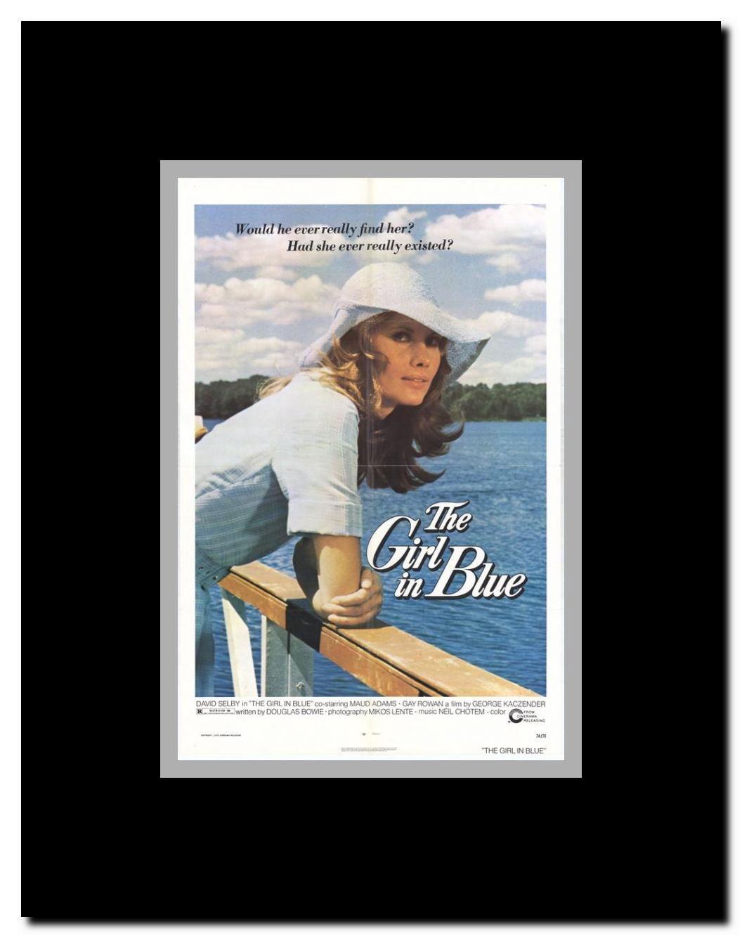 The Girl in Blue Framed Movie Poster