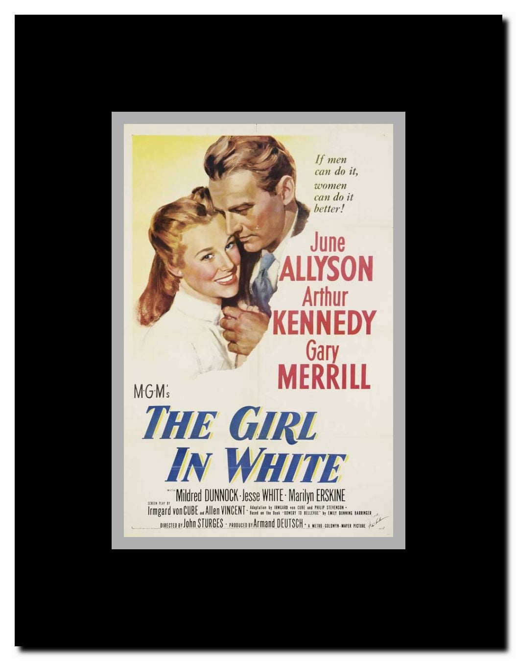 The Girl in White Framed Movie Poster