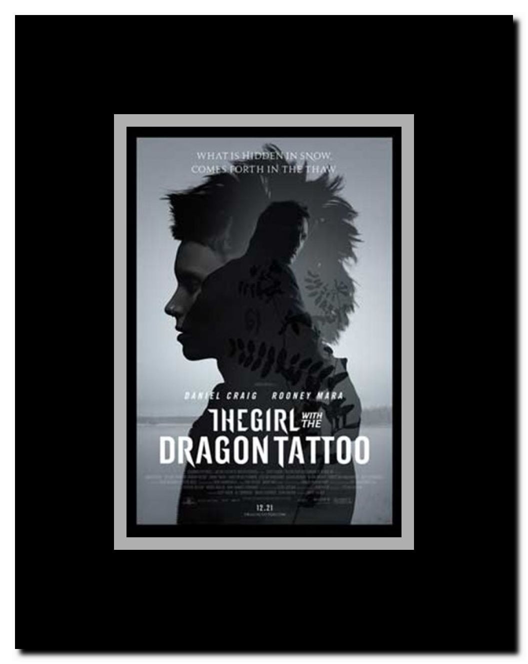 The Girl with the Dragon Tattoo Framed Movie Poster