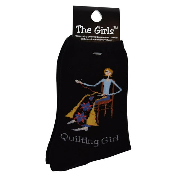 The Girls Socks Quilting Girl