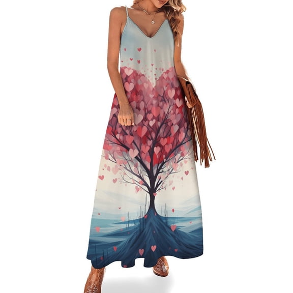 The Giving Tree Fine Art Sleeveless Dress Summer Dress Woman 2025