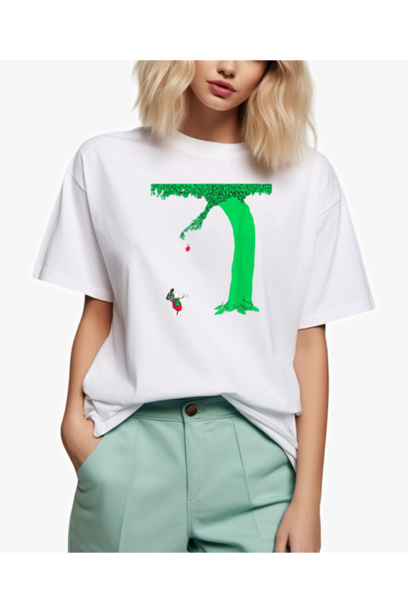 The Giving Tree Inspired Retro Nature Graphic Book Lover Unisex T-Shirt, up to size 5XL