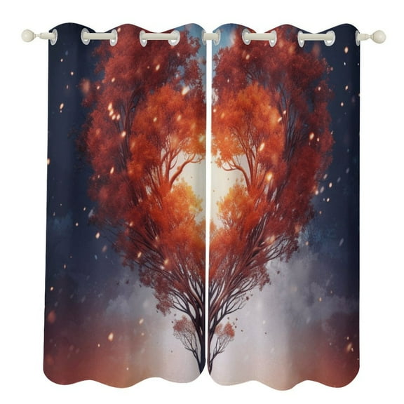 The Giving Tree Modern Window for Living Room Curtains for Child Bedroom Kitchen Decor Blinds Drapes