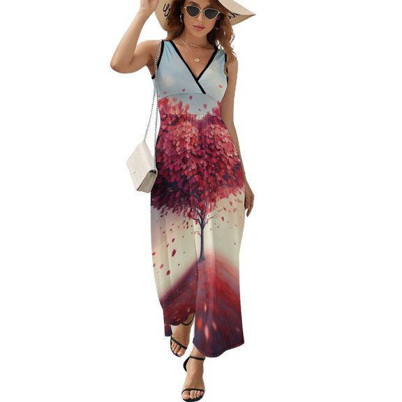 The Giving Tree Pattern Design Sleeveless Dress Summer Clothes for Women Women's Clothing 2025