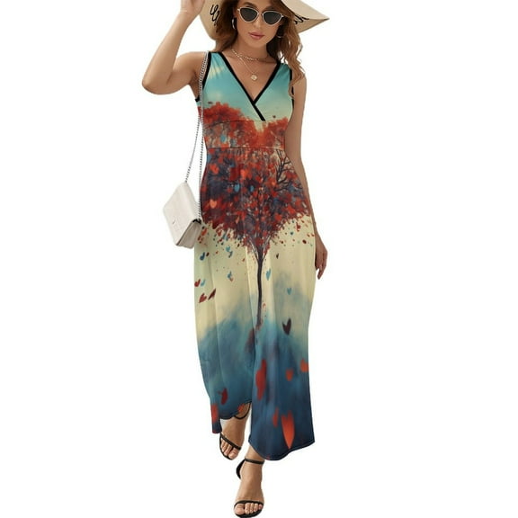 The Giving Tree Sleeveless Dress Female Clothing Dress Women Summer 2025 Dress