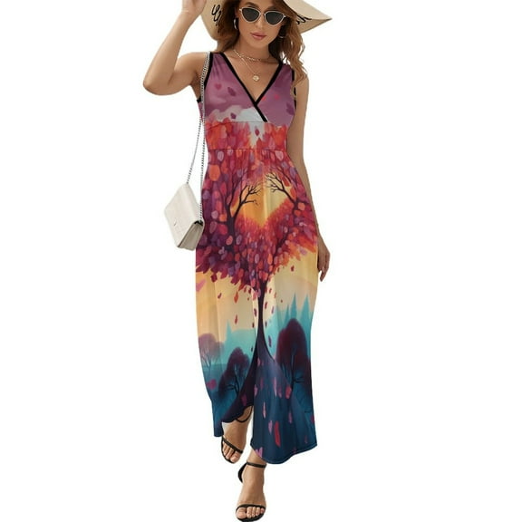The Giving Tree Sleeveless Dress Female Clothing Dress Women Summer 2025 Dress