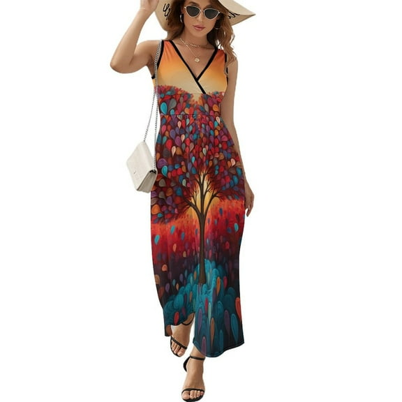 The Giving Tree Sleeveless Dress Female Clothing Dress Women Summer 2025 Dress