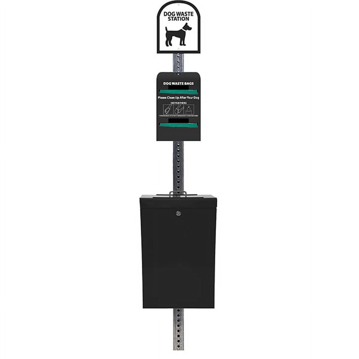 The Gladiator® Dog Waste Station / Tie-Handle Roll (Black)