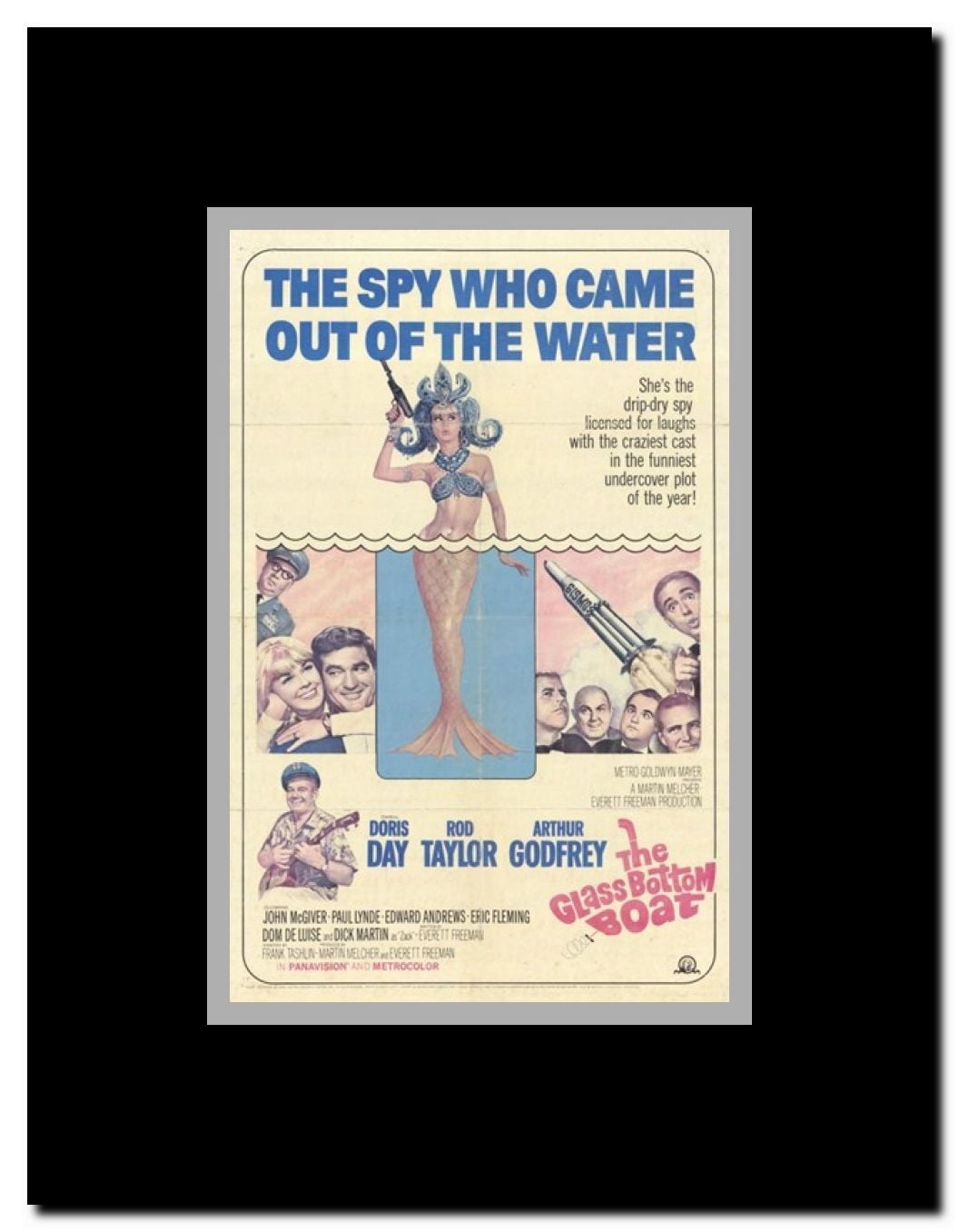 The Glass Bottom Boat Framed Movie Poster
