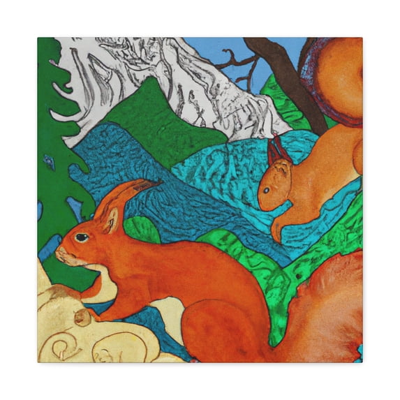 "The Gleaming Squirrel"); - Canvas