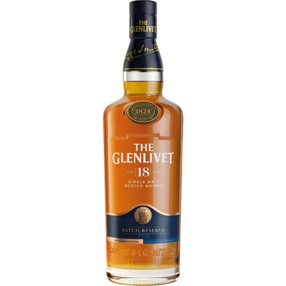 The Glenlivet Batch Reserve Single Malt ScotchAged 18 Years, 750 ml Bottle, 40% ABV