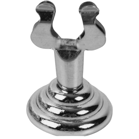 The Global Display Solution| Chrome Harp Clip Sign Holder (1" H) - Multipurpose Table Number & Place Card Holder - 25 Pack Silver