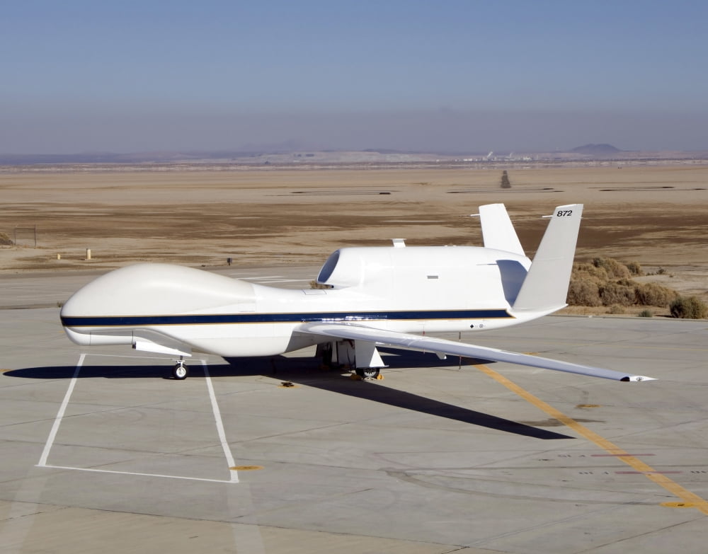 The Global Hawk unmanned aircraft Canvas Art - Stocktrek Images (31 x 25)