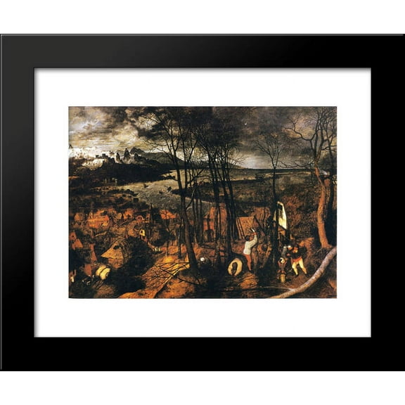 The Gloomy Day 20x24 Framed Art Print by Pieter Bruegel the Elder