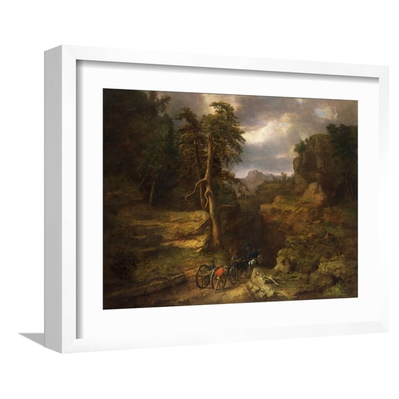 Art.com The Gloomy Days of 1776 Giclee Print by George Inness, Sr., White Frame Wall Art, 21" x 17"