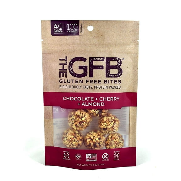 The GFB Chocolate Cherry Almond Vegan Nutrition Bar, 6 Pack