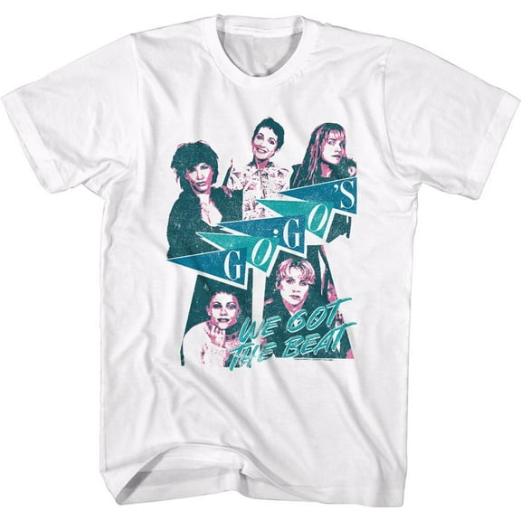 The Go-Go's We Got The Beat White Adult T-Shirt
