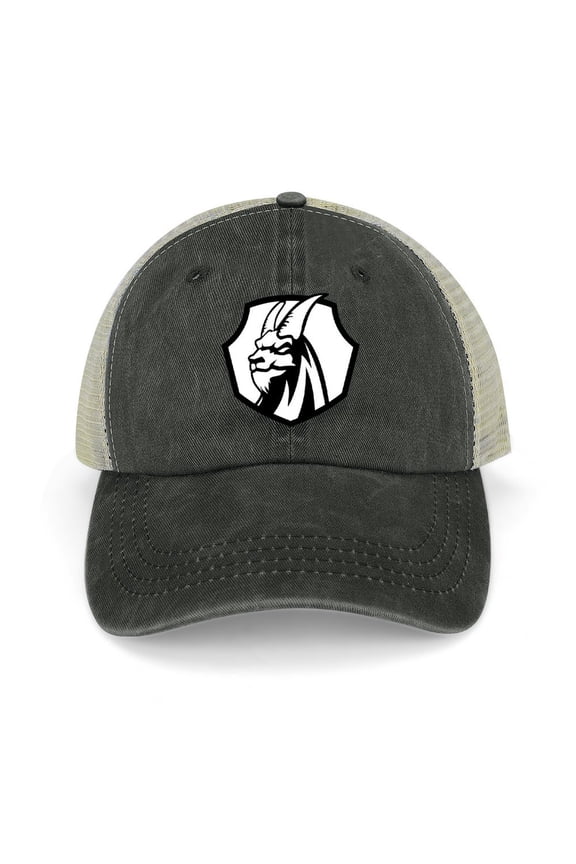 The Goat Black Baseball Cap for Men Women, Adjustable Snapback Hats Trucker Hat