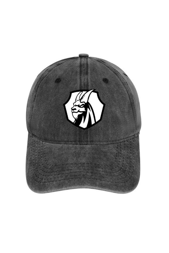 The Goat Charcoal Baseball Cap for Men Women, Adjustable Snapback Hats Cotton Hat
