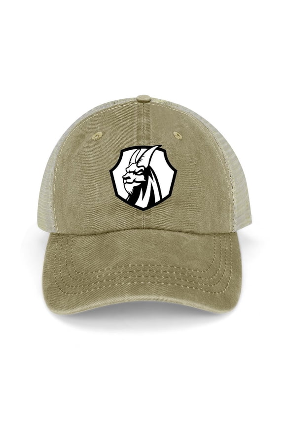 The Goat Khaki Baseball Cap for Men Women, Adjustable Snapback Hats Trucker Hat