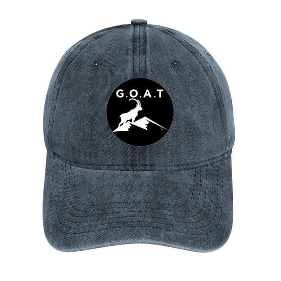 The Goat Navy Baseball Cap for Men Women, Adjustable Snapback Hats Cotton Hat