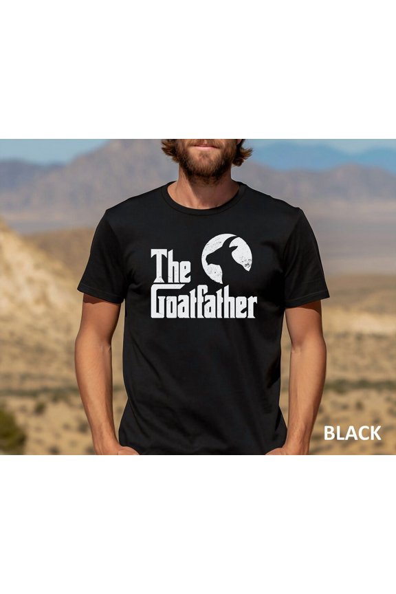 The Goatfather Dad Animal Lover Tee T-Shirt