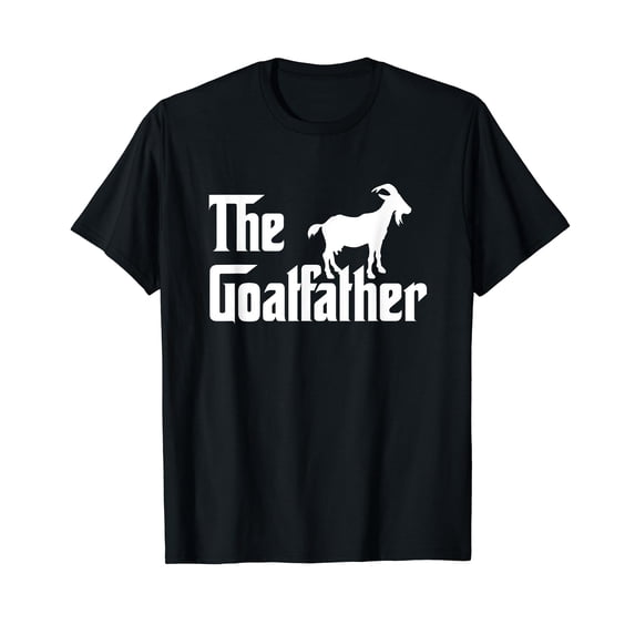 The Goatfather Funny Goat Father Lover Black T-Shirt Gift - Walmart.com