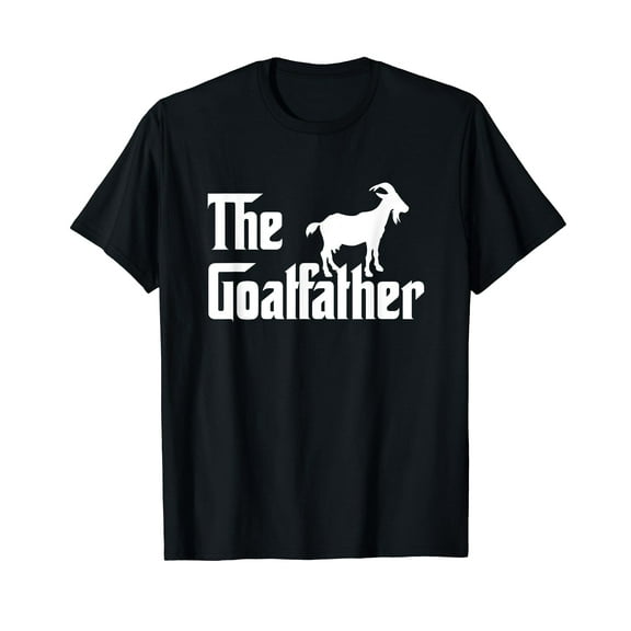 The Goatfather Funny Goat Father Lover Black T-Shirt Gift