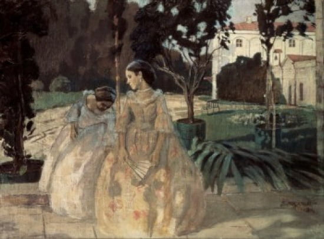 The Gobelin 1901 Viktor E Borisov-Musatov (1870-1905 Russian) Painting Tretyakov Gallery Moscow Russia Canvas Art - Viktor Borisov-Musatov (18 x 24)