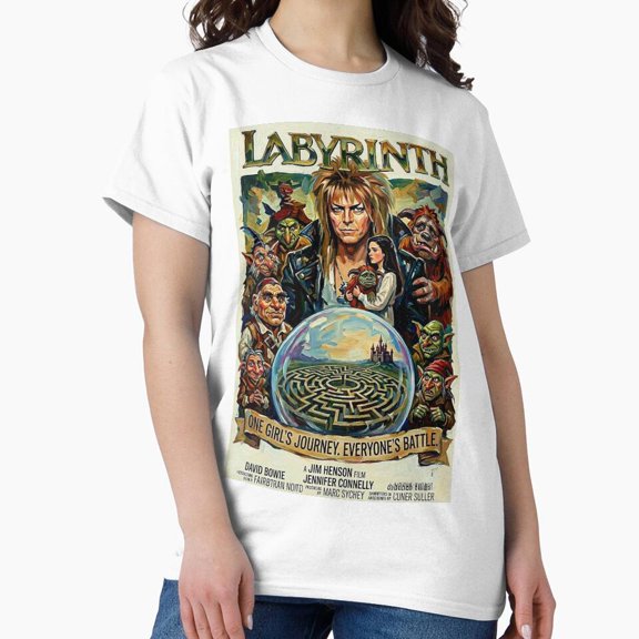 The Goblin King Domain Labyrinth Fantasy Tribute Graphic T-Shirt