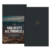 The God Keeps His Promises KJV Study Bible [Slate Leaf] Understand Bible Prophecy. .and Find Inspiration for Life Hardcover