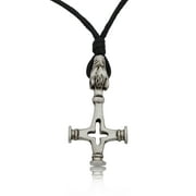 The God's Hammer Mjolnir Silver Pewter Charm Necklace Pendant Jewelry With Cotton Cord