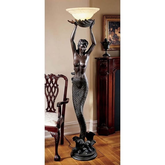The Goddess Offering Mermaid Floor Lamp