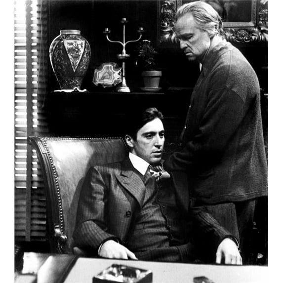 The Godfather Al Pacino Marlon Brando 1972 Photo Print (16 x 20)