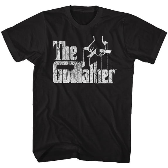 The Godfather Distress Copy Black Adult T-Shirt