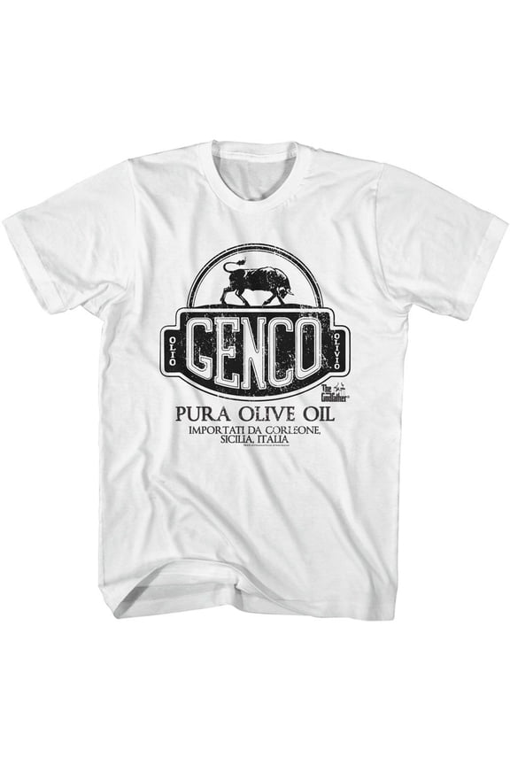 The Godfather Genco Pura OLive Oil White Adult T-Shirt S