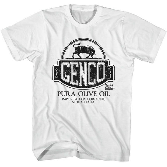 The Godfather Genco Pura OLive Oil White Adult T-Shirt