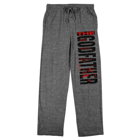 The Godfather Mood Adult Gray Heather Sleep Pajama Pants-XXL