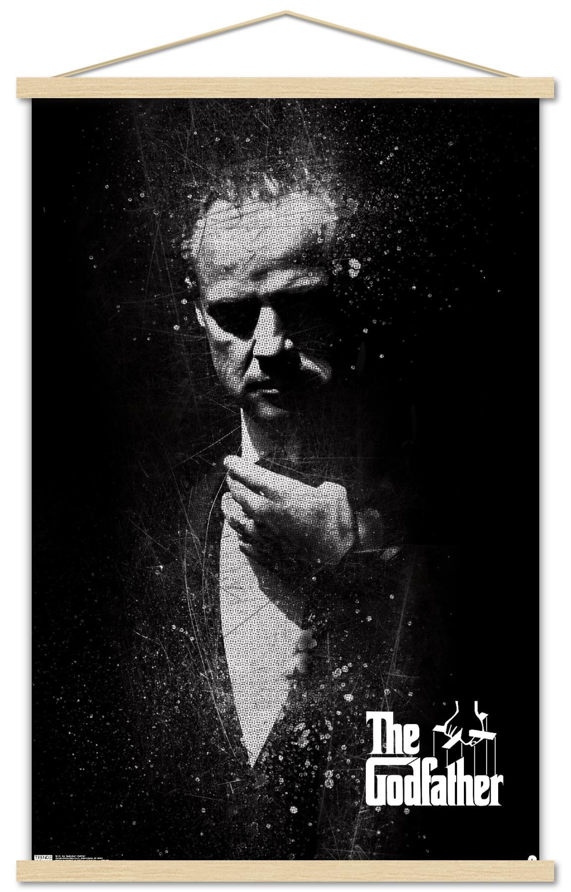 The Godfather - Portrait Wall Poster with Wooden Magnetic Frame, 22.375" x 34"