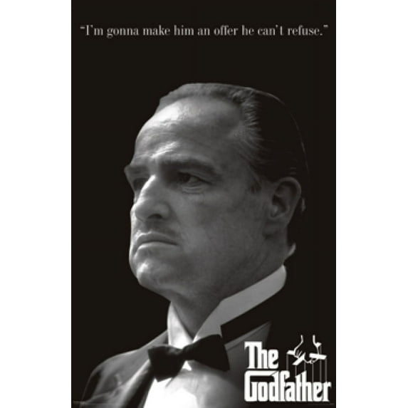 The Godfather Profile Laminated Poster (24 X 36)