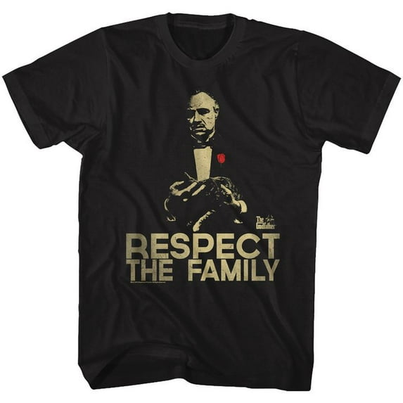 The Godfather Respect Black Adult T-Shirt