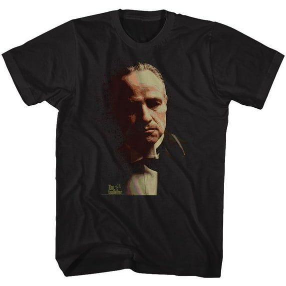 The Godfather Splatter Black Adult T-Shirt 5Xl