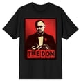 thumbnail image 1 of The Godfather The Don Crew Neck Short Sleeve Men's Black T-shirt-5XL, 1 of 3