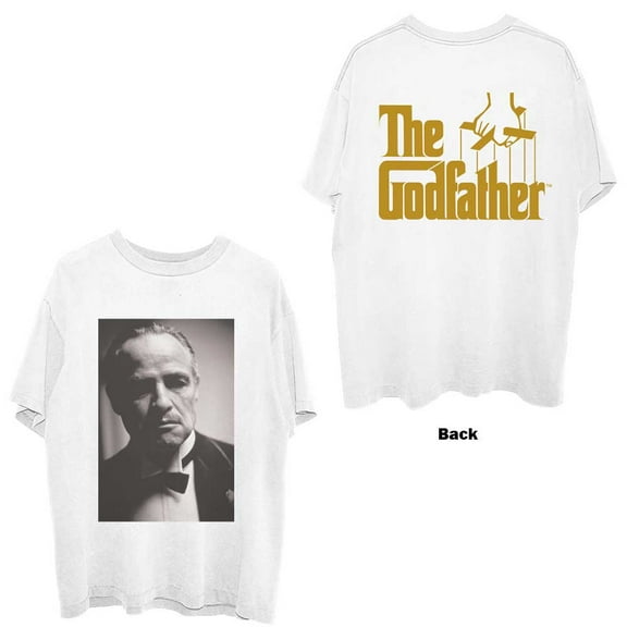The Godfather Unisex T-Shirt Brando B&W (Back Print) (XX-Large)