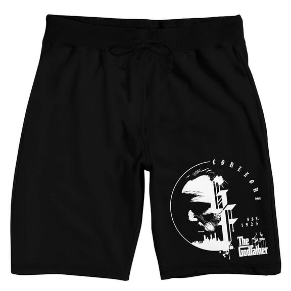 The Godfather Vito Corleone Icon Men's Black Sleep Pajama Shorts