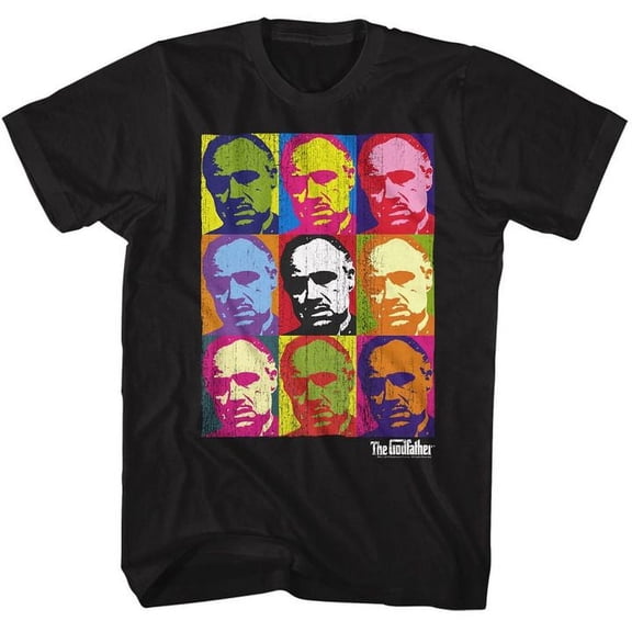 The Godfather Vitowarhol Black Adult T-Shirt Xlt